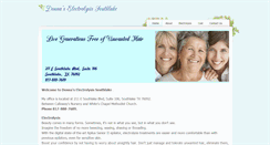 Desktop Screenshot of donnaselectrolysissouthlake.com