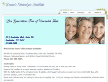 Tablet Screenshot of donnaselectrolysissouthlake.com